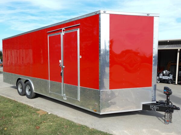 8.5x24 V-Nose Enclosed Trailer with Electrical Package (2) 7,000lb Axles - Image 8