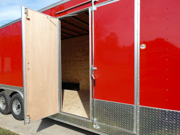 8.5x24 V-Nose Enclosed Trailer with Electrical Package (2) 7,000lb Axles - Image 11