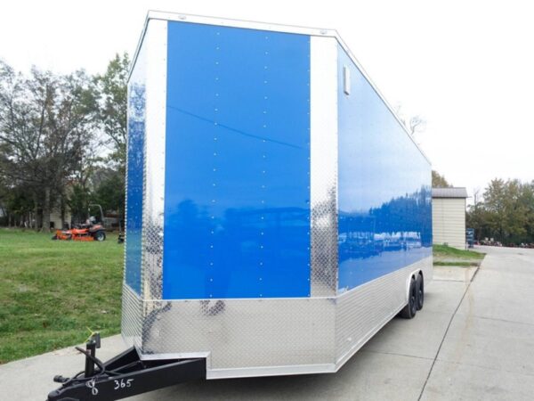 8.5x24 White V-Nose Enclosed Trailer 9ft Interior (2) 5,200lb Axles - Image 15