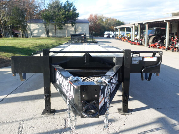 8.5x25 IBeam Deckover Dovetail Trailer (2) 10K Axles King Kong Ramps - Image 2