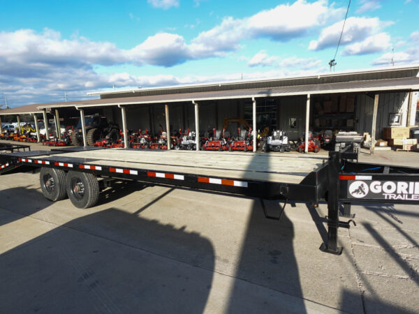 8.5x25 IBeam Deckover Dovetail Trailer (2) 10K Axles King Kong Ramps - Image 7