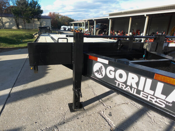 8.5x25 IBeam Deckover Dovetail Trailer (2) 10K Axles King Kong Ramps - Image 8