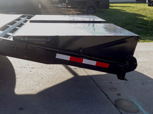 8.5x25 IBeam Deckover Dovetail Trailer (2) 10K Axles King Kong Ramps - Image 10