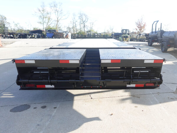 8.5x25 IBeam Deckover Dovetail Trailer (2) 10K Axles King Kong Ramps - Image 11
