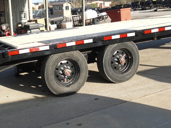 8.5x25 IBeam Deckover Dovetail Trailer (2) 10K Axles King Kong Ramps - Image 12