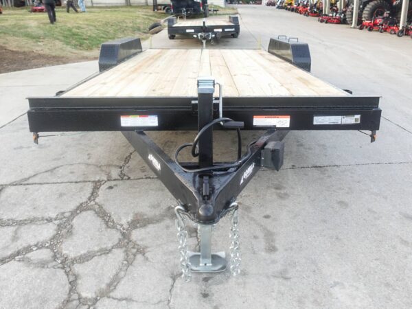 7x18 Wood Deck Car Hauler (2) 3500lb Axle w/ Brake and Ramps - Image 2