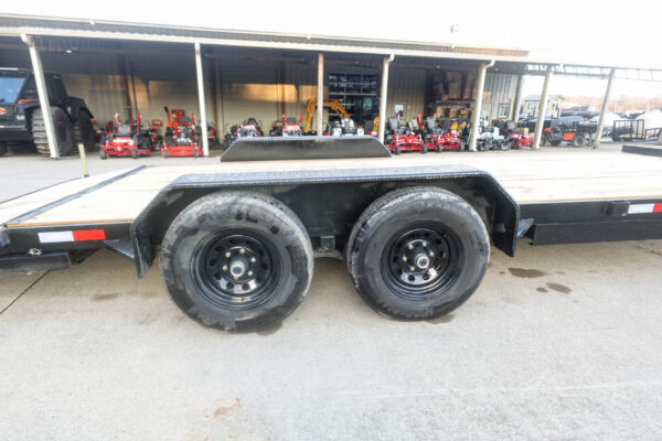 7x20 Wood Deck Car Hauler (2) 5200lb Axle w/ Brake and Ramps - Image 8