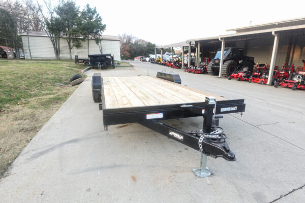 7x20 Wood Deck Car Hauler (2) 5200lb Axle w/ Brake and Ramps - Image 9