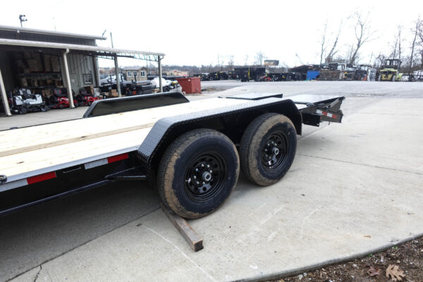 7x20 Equipment Trailer 2-7K Axles Mini King Kong Ramps - Image 9