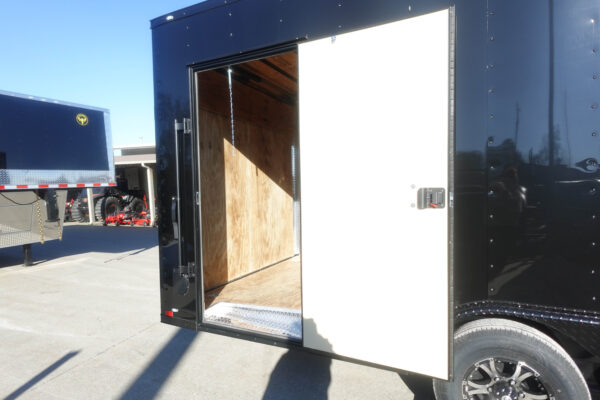 8.5x24 Black V-Nose Enclosed Trailer - Image 9
