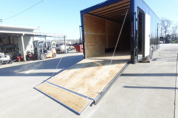 8.5x24 Black V-Nose Enclosed Trailer - Image 10