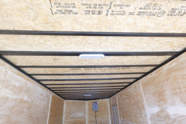 8.5x24 Black V-Nose Enclosed Trailer - Image 14