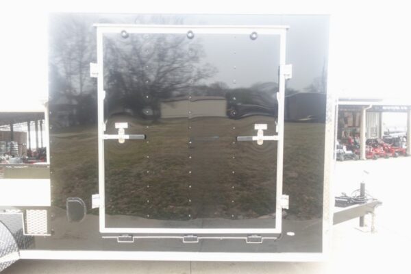 7x20 Black V-nose Hybrid Enclosed Trailer (2) 7K Axles - Image 7