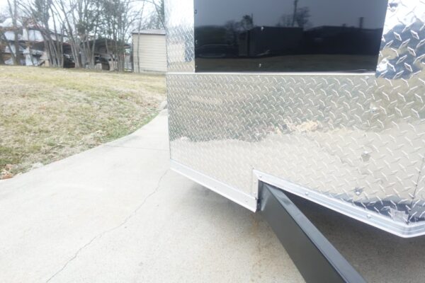 7x20 Black V-nose Hybrid Enclosed Trailer (2) 7K Axles - Image 9