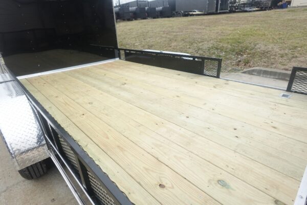 7x20 Black V-nose Hybrid Enclosed Trailer (2) 7K Axles - Image 13