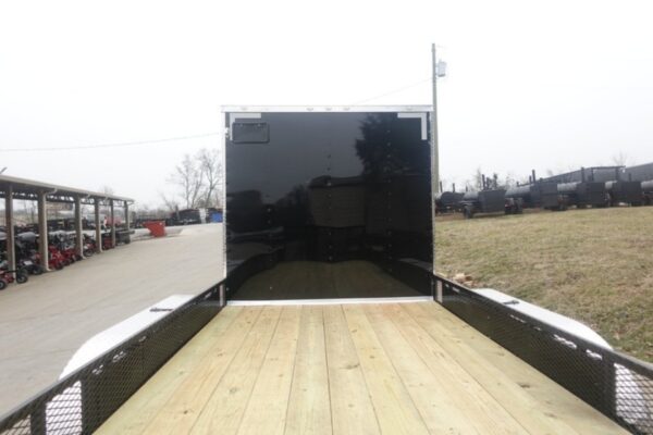 7x20 Black V-nose Hybrid Enclosed Trailer (2) 7K Axles - Image 14