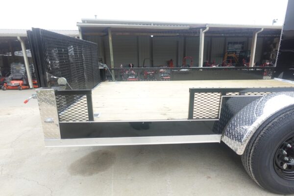 7x20 Black V-nose Hybrid Enclosed Trailer (2) 7K Axles - Image 18