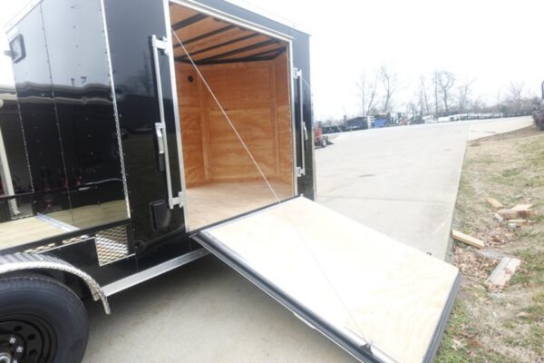 7x20 Black V-nose Hybrid Enclosed Trailer (2) 7K Axles - Image 20