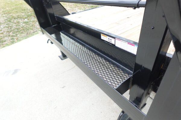 7x14 Gooseneck Equipment Trailer (2) 7K Axles with Stand-Up Ramps - Image 11