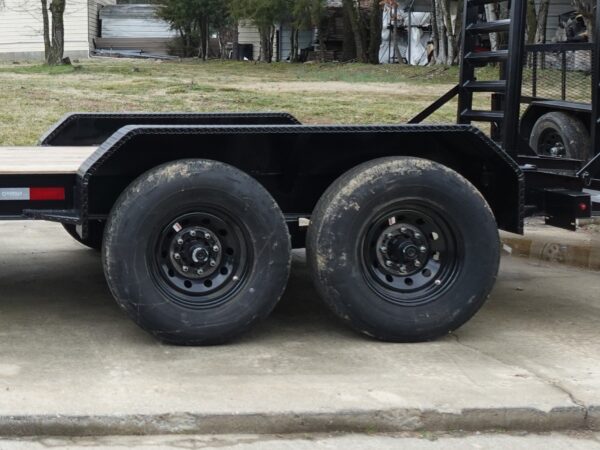 7x14 Gooseneck Equipment Trailer (2) 7K Axles with Stand-Up Ramps - Image 12