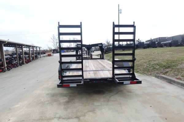 7x16 Gooseneck Equipment Trailer (2) 7K Axles with Stand-Up Ramps - Image 8