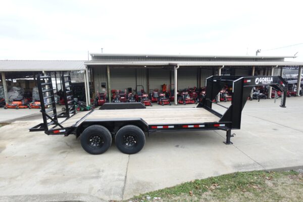 7x16 Gooseneck Equipment Trailer (2) 7K Axles with Stand-Up Ramps - Image 10