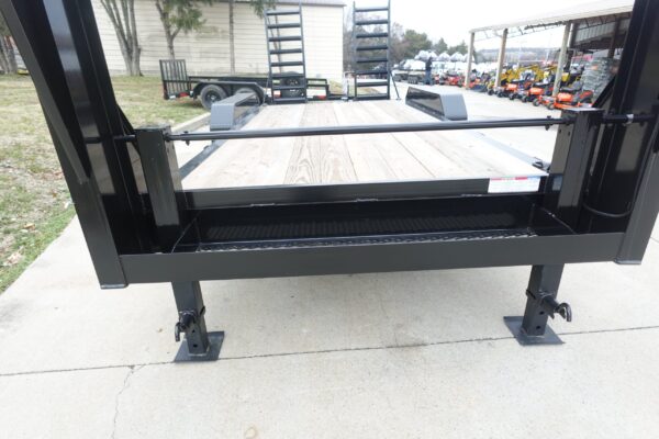 7x16 Gooseneck Equipment Trailer (2) 7K Axles with Stand-Up Ramps - Image 12