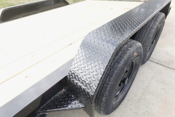 7x18 Gooseneck Equipment Trailer (2) 7K Axles Standup Ramps - Image 4