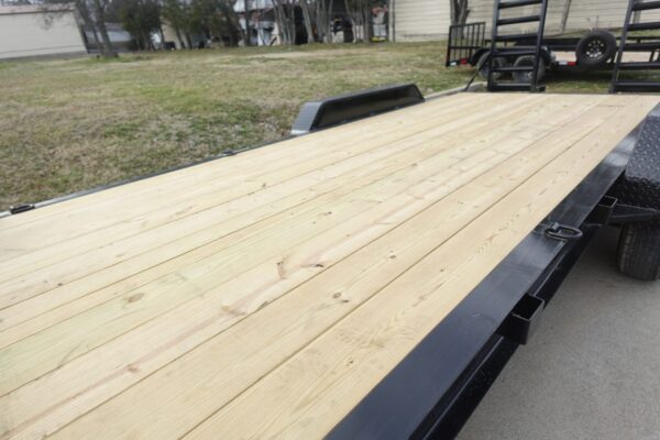 7x18 Gooseneck Equipment Trailer (2) 7K Axles Standup Ramps - Image 5