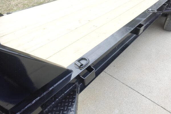 7x18 Gooseneck Equipment Trailer (2) 7K Axles Standup Ramps - Image 6