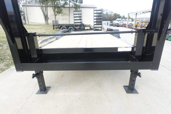 7x18 Gooseneck Equipment Trailer (2) 7K Axles Standup Ramps - Image 7