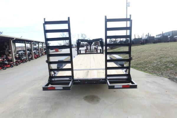 7x18 Gooseneck Equipment Trailer (2) 7K Axles Standup Ramps - Image 12