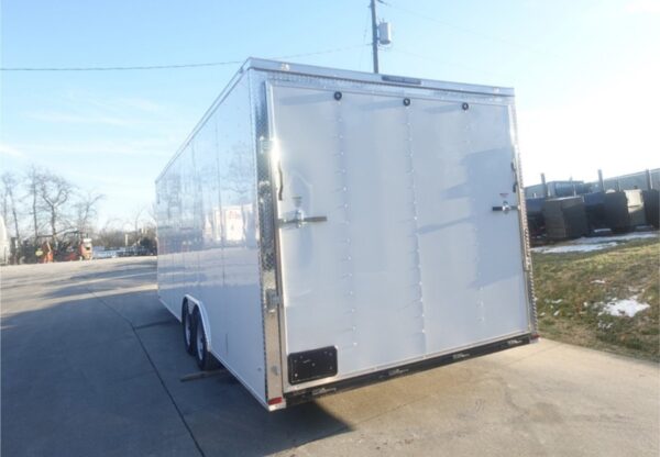 8.5x24 White V-Nose Enclosed Trailer (2) 3500lb Axles 7K GVWR - Image 6
