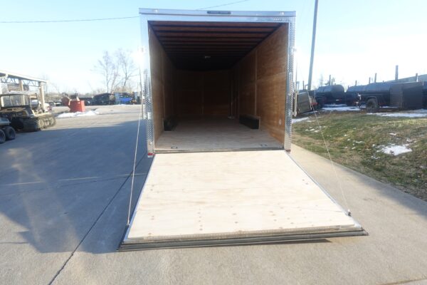8.5x24 White V-Nose Enclosed Trailer (2) 3500lb Axles 7K GVWR - Image 11