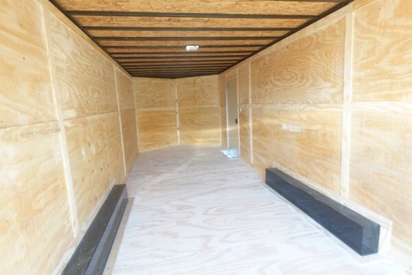 8.5x24 White V-Nose Enclosed Trailer (2) 3500lb Axles 7K GVWR - Image 13