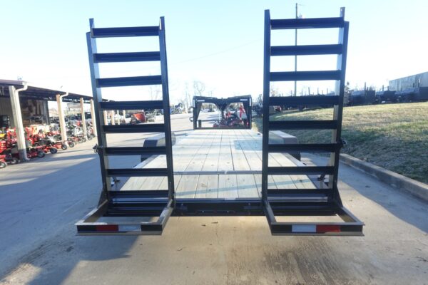 7x22 Gooseneck Equipment Trailer (2) 7K Axles Standup Ramps 14k GVWR - Image 9