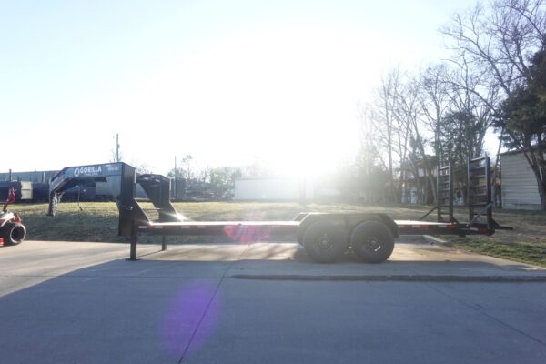 7x22 Gooseneck Equipment Trailer (2) 7K Axles Standup Ramps 14k GVWR - Image 10