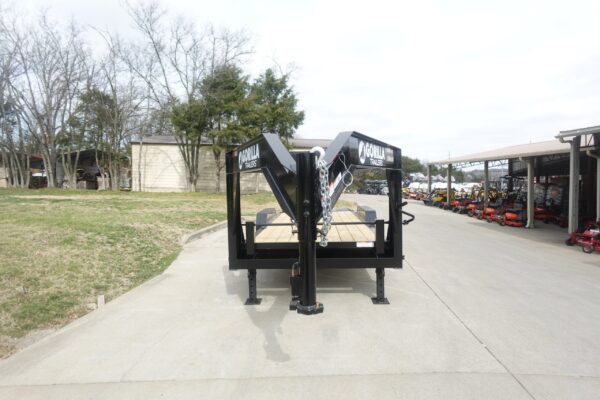 7x20 Gooseneck Equipment Trailer (2) 7K Axles with Brakes & Mini King Kong Ramps - Image 6