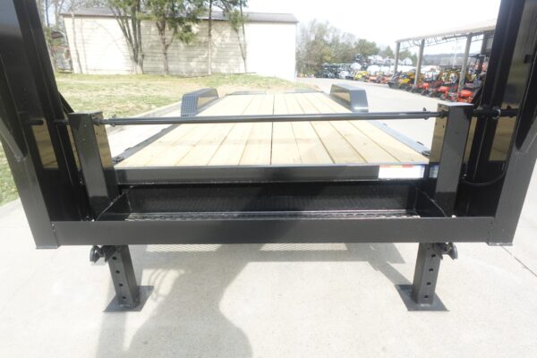 7x20 Gooseneck Equipment Trailer (2) 7K Axles with Brakes & Mini King Kong Ramps - Image 7