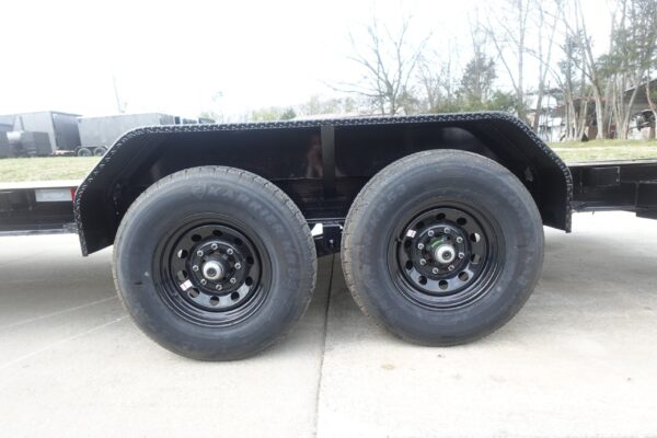 7x20 Gooseneck Equipment Trailer (2) 7K Axles with Brakes & Mini King Kong Ramps - Image 15