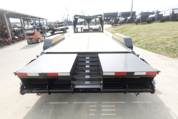 7x20 Gooseneck Equipment Trailer (2) 7K Axles with Brakes & Mini King Kong Ramps - Image 16
