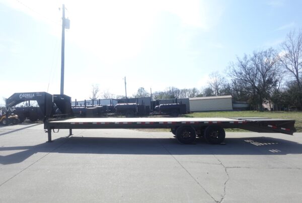 8.5x30 Gooseneck Deckover Dovetail Trailer (2) 10K Axles King Kong Ramps - Image 13