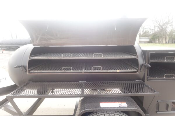 250 Gal Smoker Single Door with Counter Weight and Charkettle - Image 22