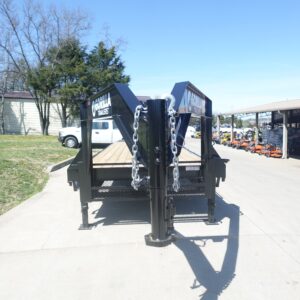 8.5x30 IBeam Gooseneck Deckover Trailer (2) 7K Axles King Kong Ramps