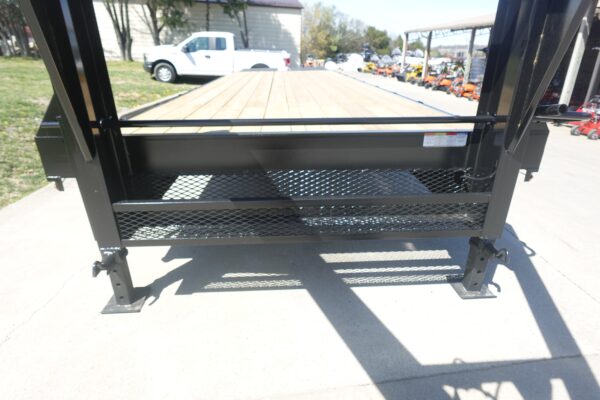 8.5x30 IBeam Gooseneck Deckover Trailer (2) 7K Axles King Kong Ramps - Image 4