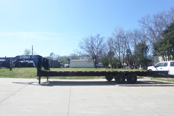 8.5x30 IBeam Gooseneck Deckover Trailer (2) 7K Axles King Kong Ramps - Image 6