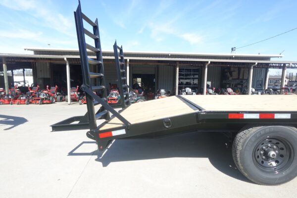 8.5x20 I-Beam Deckover Trailer (2) 7K Axles Stand-Up Ramps - Image 6