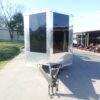 7x20 Black Hybrid Enclosed Trailer ATP Floor (2) 7K Axles - Image 3