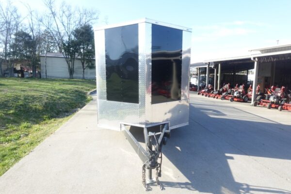 7x20 Black Hybrid Enclosed Trailer ATP Floor (2) 7K Axles - Image 3