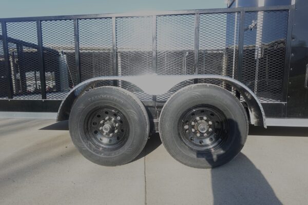 7x20 Black Hybrid Enclosed Trailer ATP Floor (2) 7K Axles - Image 8